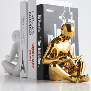 Nordic Creative Ceramics Character Bookend Crafts Ornament Home Decor Modern Living Room Decoration Accessories Adornment Gift